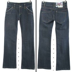 NWOT Oilily Dark Wash Summer of Love Flare Jeans